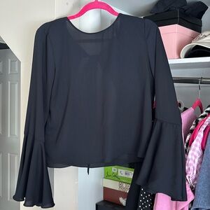 Zara Bell Sleeve Open back top